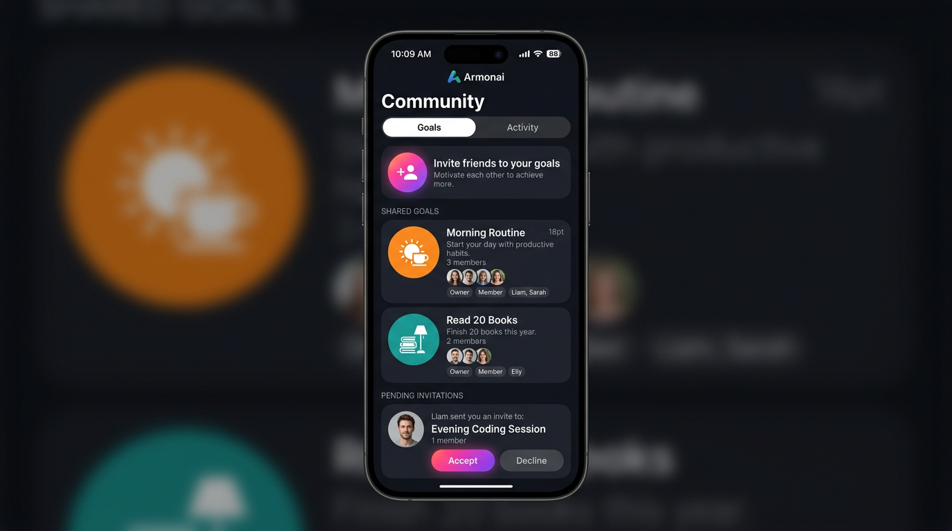 Armonai community screen